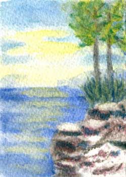 "A Superior View" by Mary Cuff, Stoughton WI - Watercolor